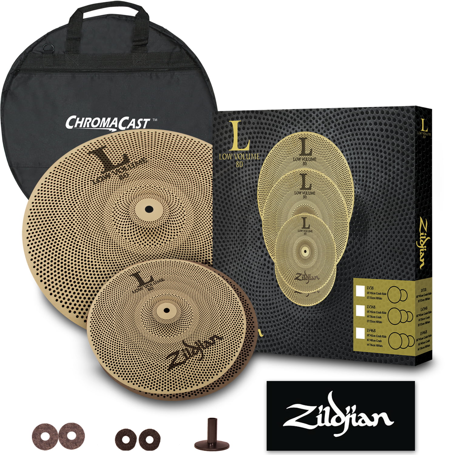 Zildjian Low Volume L80 13/18 Cymbal Set Cymbal 