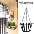 thumbnail image 2 of DEFNES Hanging Baskets for Indoor Plants,12 inches Metal Openwork Hanging Planter of Plant Hangers, Garden Home Decor (2 Pack), 2 of 7