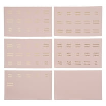 Zeiwohndc 6 Sheets Decorative Bible Tabs Pink Bible Index Tabs Laminated Bible Labels