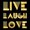 Live Laugh Love Typography III, variant on Elephant Stock You're One Of A Kind Typography Wall Art - Horizontal Canvas Wall Art - Living Room Wall Decor - Inspirational And Typography Canvas - Beige And Black Decor - 12" x 8"