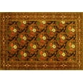 thumbnail image 1 of Ahgly Company Machine Washable Indoor Rectangle Persian Yellow Traditional Area Rugs, 7' x 9', 1 of 4