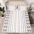 thumbnail image 2 of jejeloiu Rustic Western Aztec Bed Sheets,Retro Bohemian Print King Sheets,White Gray Sheet Set For Men Women,Microfiber Bedroom Decor,4 Pieces, 2 of 7