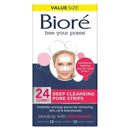 Biore Blackhead Removing, Vegan, Oil-FreeDeep Cleansing Pore Strip for Nose-24