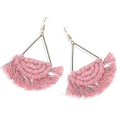 thumbnail image 1 of Bohemian Handmade Fringe Tassel Dangle Drop Statement Earrings for Women Pink------Product code 76232, 1 of 5