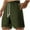 Army Green, variant on Teissuly Solid Color Men's Loose Sports Shorts With A Five Piece Waist And Drawstring Casual Shorts For Men's Shorts
