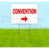 Convention Right (18" x 24") Yard Sign, Includes Metal Step Stake