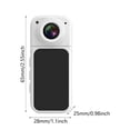 thumbnail image 5 of lanema Portable Body Camera Sports Camera With Magnetic Mounts Perfect For Daily Vlogs And Pet Trackings Easy to Use and Take, 5 of 13