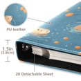 thumbnail image 3 of FORMRS 3 Ring Photo Album 4"x6" Self Adhesive Large Capacity PU Leather Cover, Capybaras Swimming, 3 of 8