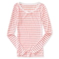 thumbnail image 1 of Camiseta gráfica a rayas Aeropostale para mujer, naranja, mediana Aeropostale Camiseta gráfica, 1 of 2
