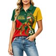 thumbnail image 2 of Women's Football Graphic T-Shirt, Women's Printed Short Sleeve Sports Top - Fashion Athletic Workout Shirt for Gym and Casual Wear for Soccer Tournament 2026 Yellow Size: S, 2 of 5