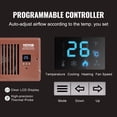 thumbnail image 6 of VEVOR Register Booster Fan, Quiet Vent Booster Fan Fits 4” x 10” Register Holes, with Remote Control and Thermostat Control, Adjustable Speed for Heating Cooling Smart Vent, Brown, 6 of 9