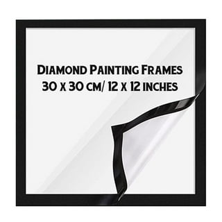 IOOSTAR 16x20 Diamond Painting Picture Frame, Display Pictures 14 x 18 inch/35x45 cm with Mat or 16 x 20 inch/40x50 cm Without Mat Photo Frames