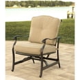 thumbnail image 3 of Hanover Outdoor Traditions 2-Piece Tile-Top Fire Pit Lounge Set, Natural Oat/Bronze, 3 of 8