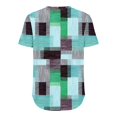 thumbnail image 5 of Cqxid525 Short Sleeve Tops For Women Women's T Shirt Short Sleeve Formal Casual Shirt Spring Summer Clothing Flowing Creases Front V Neck Green Xl, 5 of 5