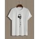 thumbnail image 2 of Playera Para Hombre de Cuello RedondoComfy Men's Music Print Short Sleeve Elastic Crew Neck T-Shirts, Casual Clothing Tee For Adult, Men, Women, Teen, Teenager, Adolescent, YouthFather's Day, Mother, 2 of 6