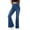 Blue, variant on Bell Bottom Jeans for Women High Waisted Stretchy Flare Jeans Pull On Crossover Wide Leg Flared Pants with Pockets Y2k Butt Lifting Jeggings