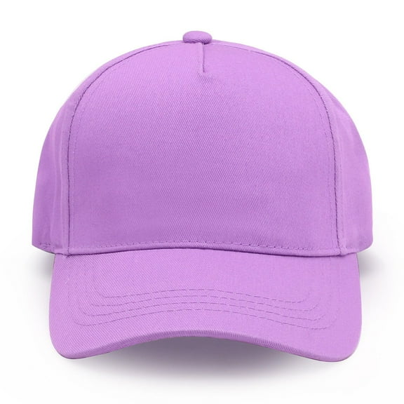 ACCEHUT Purple Plain Solid Kids Baseball Cap Outdoor Sun Visor Adjustable Ball Hat