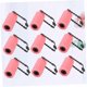 thumbnail image 4 of 12 rulos de esponja rosa para el cabello, herramientas de peinado sin calor para mujeres, ligeros y fáciles de usar., 4 of 5