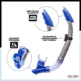 thumbnail image 2 of Dolfino Pro Pinnacle Adult Mask and Snorkel Combo Set - Blue, 2 of 6