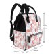 thumbnail image 2 of Fotbe Tropical Corals Seahorse Mochila Maternidad - Lona de Sarga Impermeable, Mochila de Pañales de Gran Capacidad con Múltiples Bolsillos y Correas Ajustables, 2 of 6