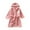 Red, variant on Kids Robe Boys Girls Solid Hooded Fleece Sleep Robe Bathrobe Winter Warm Cute Soft Plush Pajamas for 2-3 Years