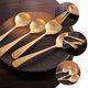 thumbnail image 2 of Cucharas de sopa de cuchara para gachas de latón, vajilla de latón para el hogar, cucharas para gachas duraderas, 2 uds., 2 of 6