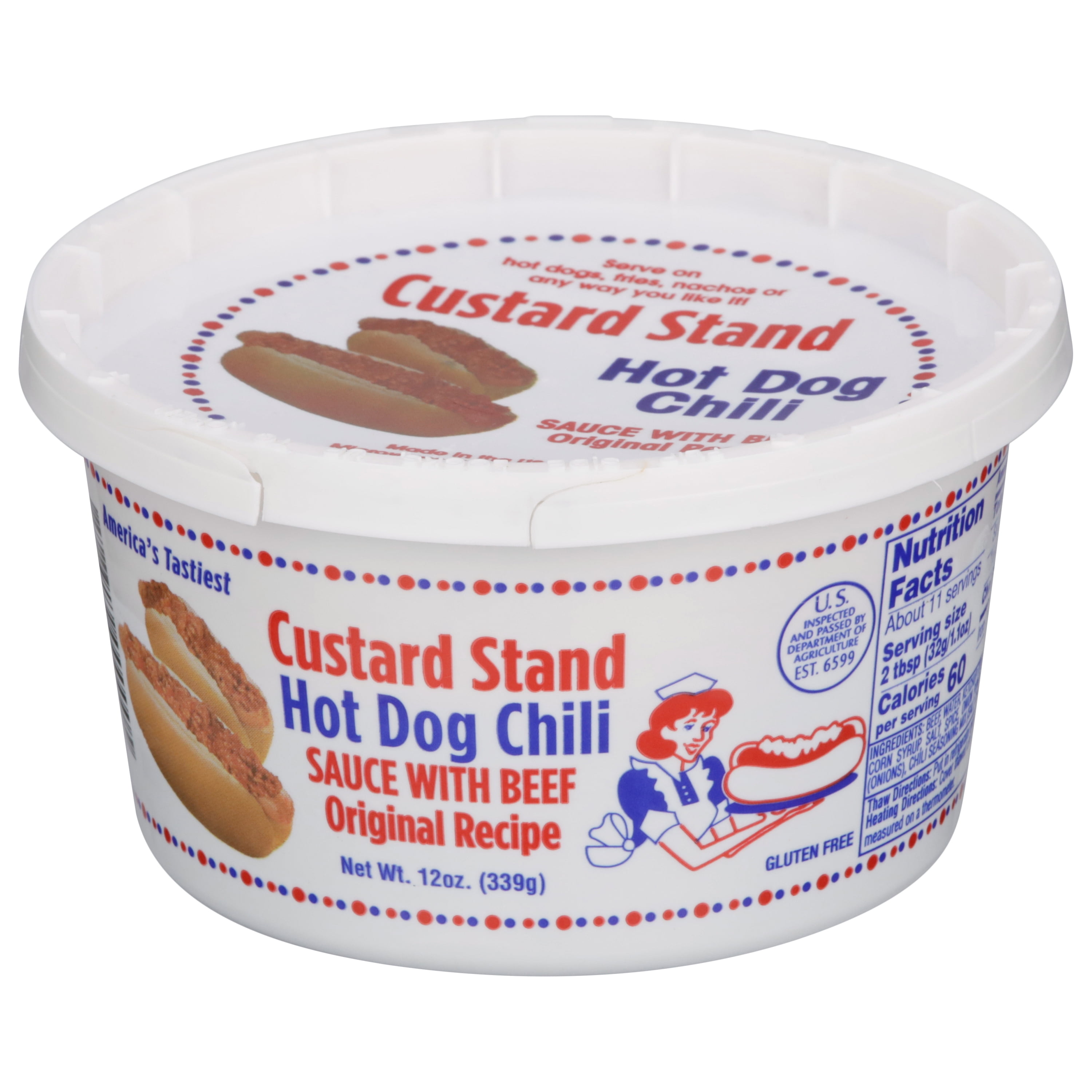 Custard Stand Hot Dog Chili, 12 oz (allergen free)