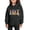 Black, variant on Nilvkv Girls Hoodie, Girls Sweatshirt, Hooded Pullover with Christmas Cow Print and Pocket for Winter Wear Blue 4-5 Years