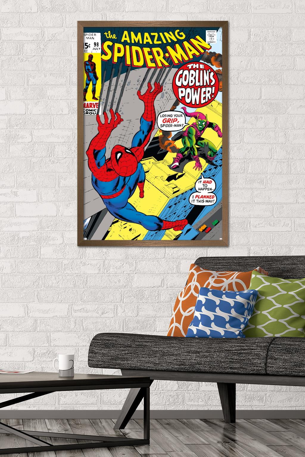 Marvel Comics - Green Goblin - The Amazing Spider-Man #98 Wall Poster, 22.375" x 34", Framed