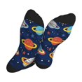 thumbnail image 5 of Rocae Planets and Stars for Adult Socks Casual Athletic Stretchy Loose Socks for Women Men Non-Slip Middle Tube Socks, 5 of 7