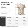 thumbnail image 7 of Fuzoiu Simple Drawing Print Women's V-Neck T-Shirt,Women's Short Sleeve Top, Comfortable for Work, Leisure, and Sports, 7 of 7