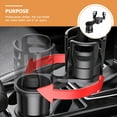thumbnail image 4 of Cup Holder Expandable Automotive Cup Organizer Rotation Dual Slots Drink Holder, 4 of 7