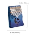 thumbnail image 3 of Instrumento musical Kalimba portátil de madera Mini Kalimba de 17 teclas para amantes de la música, 3 of 8