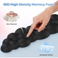 thumbnail image 4 of TECKNET BASICS Cloud Ergonomic Mouse Pad with Wrist Rest, Memory Foam Support & Non-Slip Base for Pain Relief, Office & Gaming， Black, 4 of 8