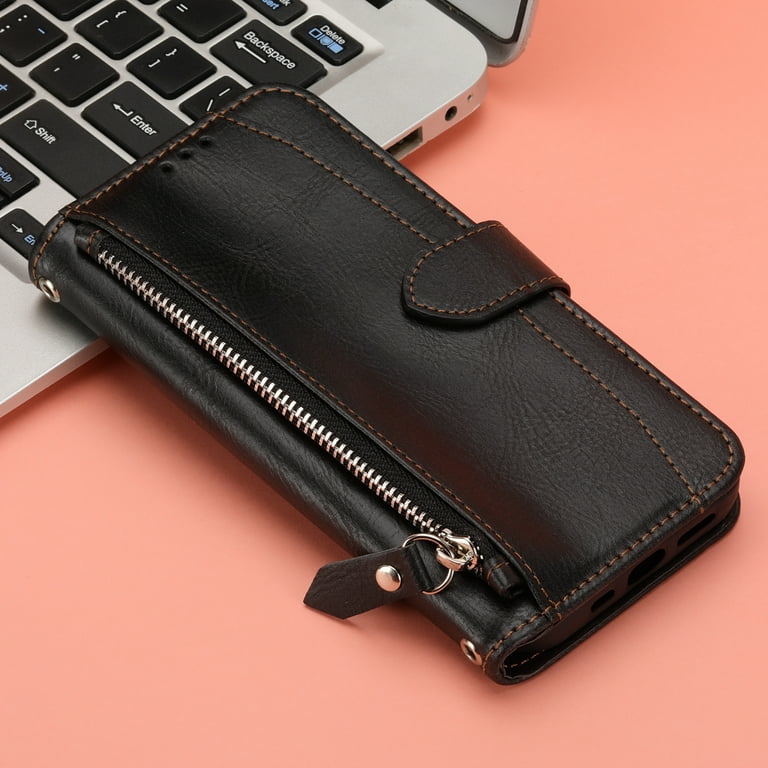 Genuine Leather Card Wallet Strap  Leather card wallet, Card wallet, Wrist  strap