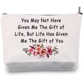 thumbnail image 4 of Stepmother Gift Bonus Mom Makeup Bag You May Not Have Given Me The Gift of Life Cosmetic Bags, 4 of 5