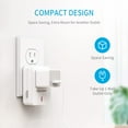 thumbnail image 3 of Syantek Remote Control Outlet Wireless Light Switch Kit for Household Appliances, Expandable, up to 100 ft Range, White (5 Outlets + 2 Remotes), 3 of 9
