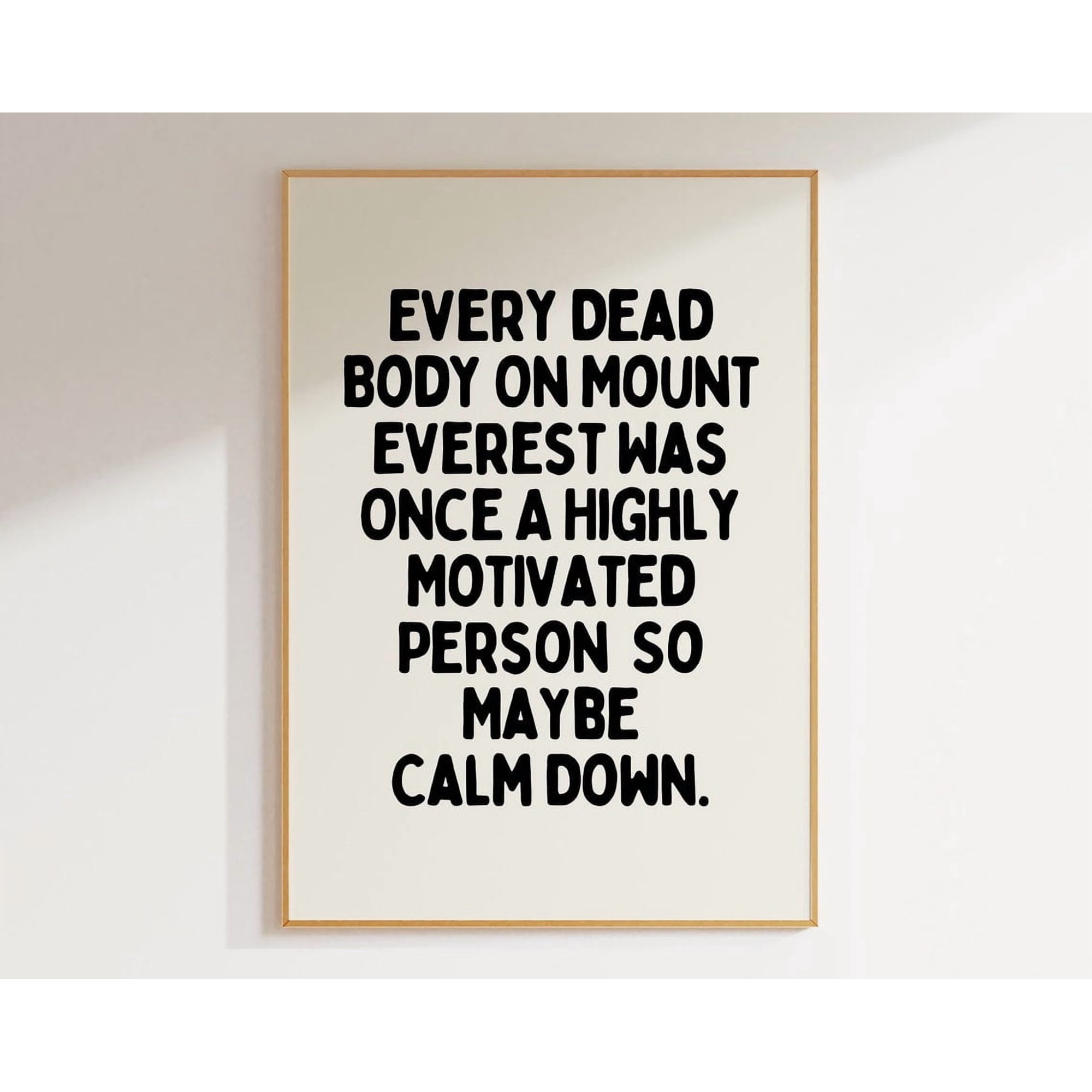 Motivational Quote Poster Inspirational Black And White Office And Gallery Wall Decor