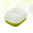 thumbnail image 3 of 1pc Steamed Buns Steamer Microwave Oven Special Box Kitchen Steamer Heats up for Kitchen (Green), 3 of 4