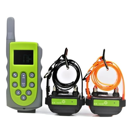 KOOLKANI 650 Yards Remote 2 Dog Training Collar Obedience Trainer:Rechargeable Waterproof Collar w/10 Levels of Adjustable Static Stimulation,Beep Tone and
