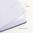 Clever Notebook Clever Fox Dotted Notebook – Dot Grid Bullet Numbered Pages Hard Cover ...