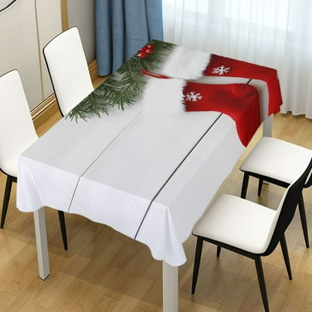 

ALAZA Christmas Socks Rectangle Tablecloth Tablecover Dinning Table Cloth 60 x60
