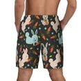 thumbnail image 4 of Balery Rabbit Is Eating Carrots Mens Swim Trunks Swim Shorts for Men Quick Dry Inseam Beach Shorts with Compression Liner Pocket-XX-Large, 4 of 9