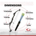 thumbnail image 2 of Genesis Original Archery Compound Bow & Arrow Set, Draw Hand-Right, Teal, 2 of 11