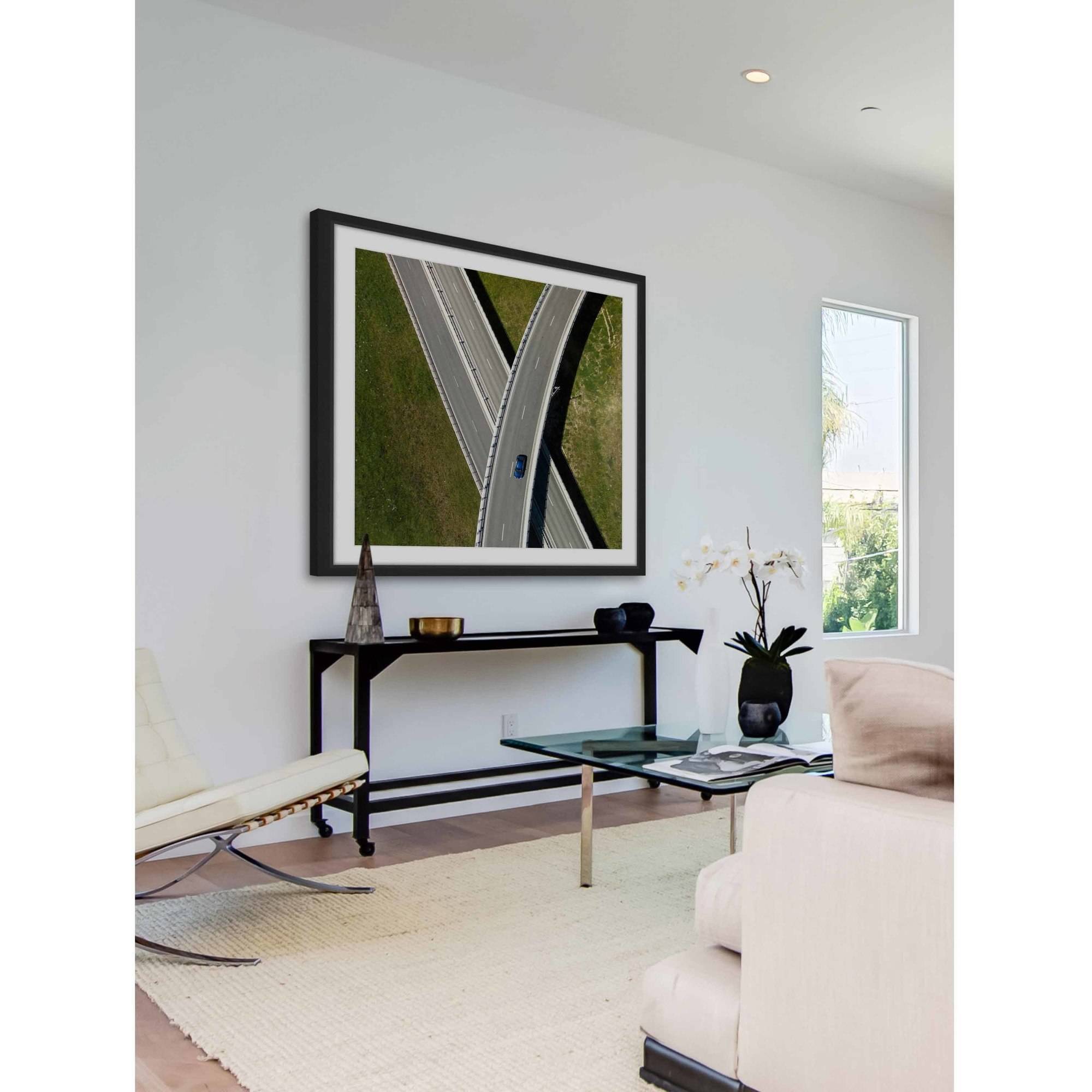 Marmont Hill "Criss Cross" by Karolis Janulis Framed Painting Print