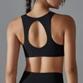 thumbnail image 4 of Front Sports Bras for Women High Support Seamless Deep V Neck Lingerie Soft Comfortable Back Yoga Workout Bralette, 4 of 7