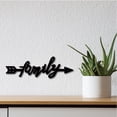 thumbnail image 6 of 1pc Laser Cut Basswood Wall Sculpture for Home Decoration Kitchen Supplies Word family Black 95x280x5mm, 6 of 7