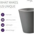 thumbnail image 3 of Crescent Garden Madison Planter, Double-Walled Plant Pot, 26" (Slate), 3 of 7