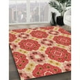 thumbnail image 3 of Ahgly Company Machine Washable Indoor Round Transitional SandyBrown Area Rugs, 6' Round, 3 of 7