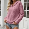 thumbnail image 4 of Cmfcve Womens Hoodies Oversized Hooded Sweatshirt Casual Long Sleeve Drawstring Pullover Tops, 4 of 5
